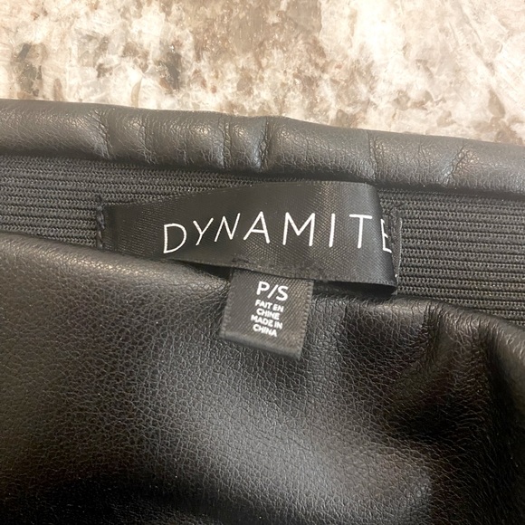 Dynamite women’s black faux leather skirt. Size S - Picture 3 of 4